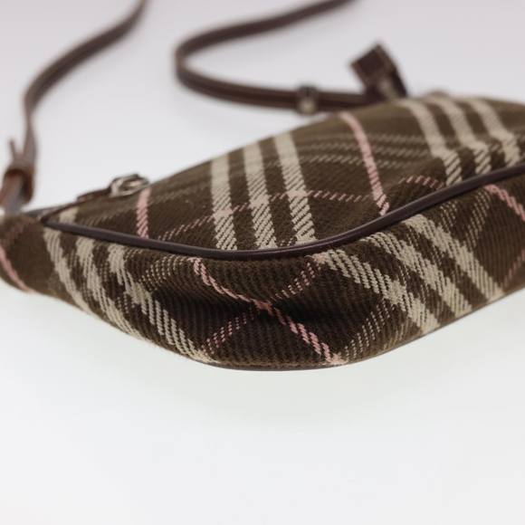 BURBERRY Nova Check Blue Label Shoulder Bag Canvas Brown Auth 40095 - Picture 16 of 16